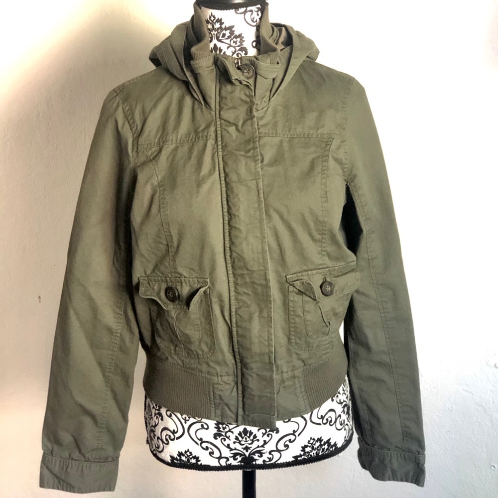Military green jacket